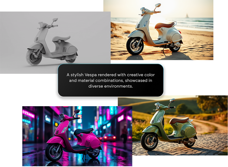 KeyShot Studio AI examples